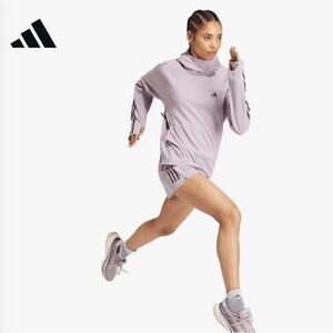 Sale! NWT ADIDAS Own the Run 3 Stripes Women’s Running Hoodie Sweatshirt